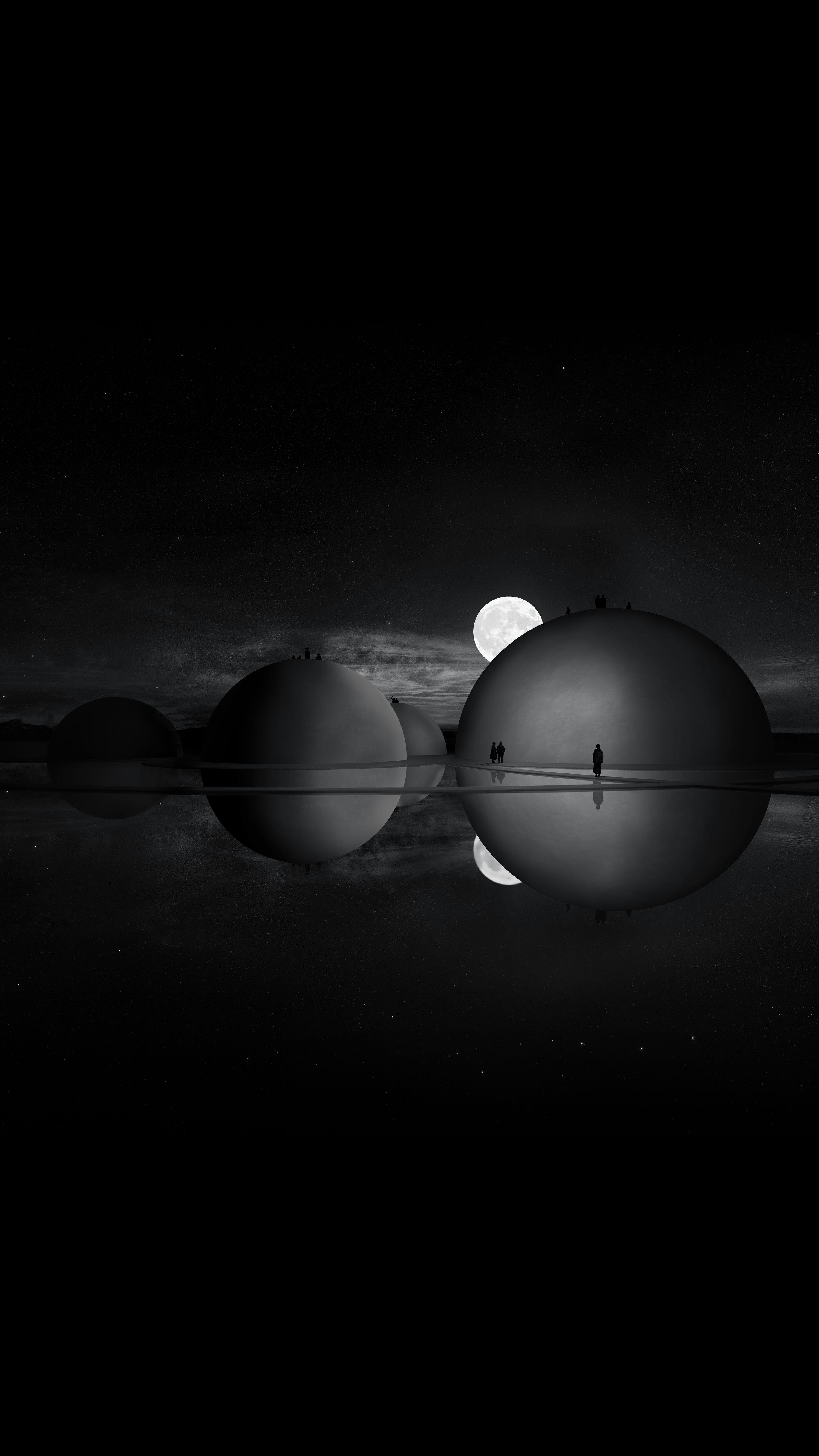 Sculpture at night